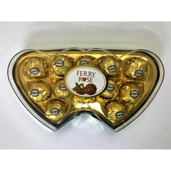 FERRY ROSE DOUBLE HEART CHOCOLATE