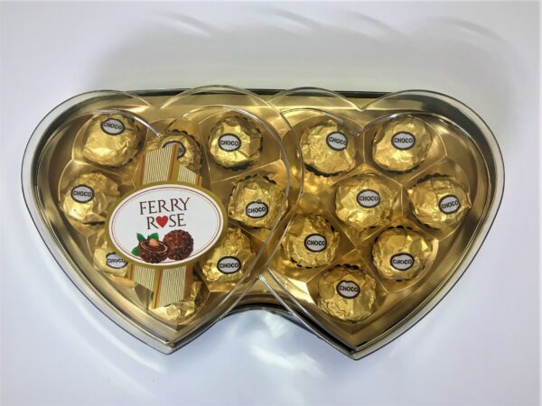 FERRY ROSE DOUBLE HEART CHOCOLATE