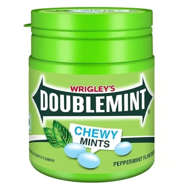 WRIGLEY'S DOUBLEMINT JAR BUBBLE GUM PEPPERMINT