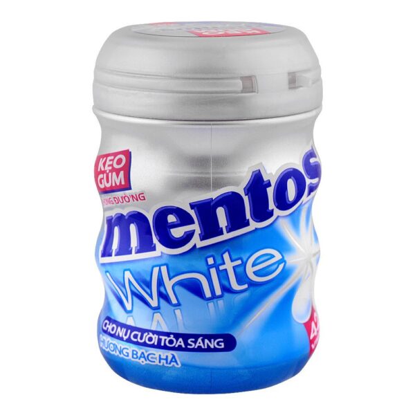 MENTOS WHITE GUM JAR 6P